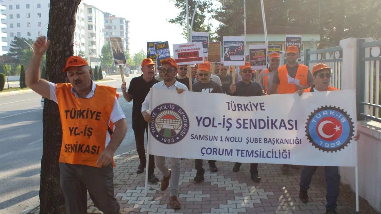 Çorum'da kamu işçileri eyleme başladı: “Geçinemiyoruz, susmuyoruz”