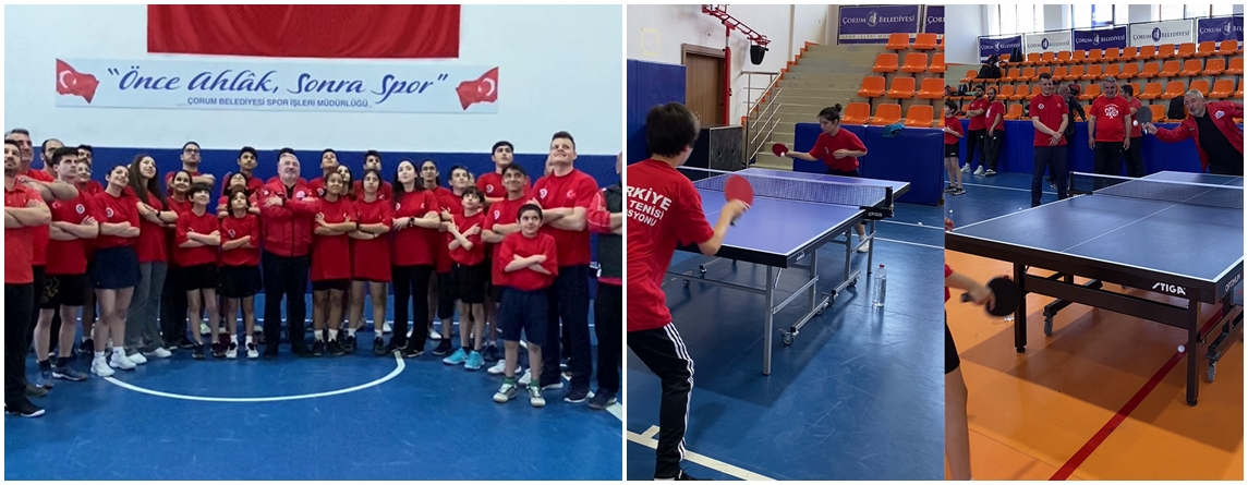 Masa Tenisi “Motivasyon Kampı” Çorum’da devam ediyor