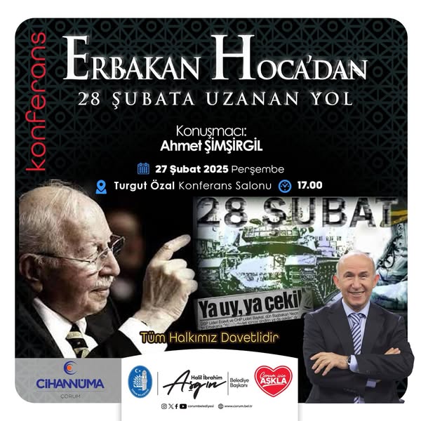 ERBAKAN, ÇORUM‘DA ANILACAK