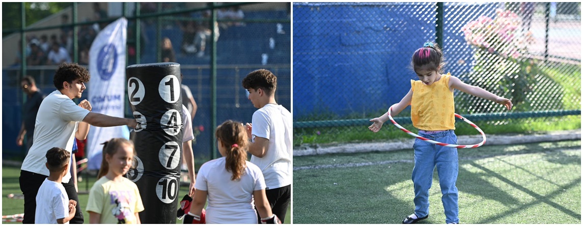 Gençler ve çocuklar sporla buluştu