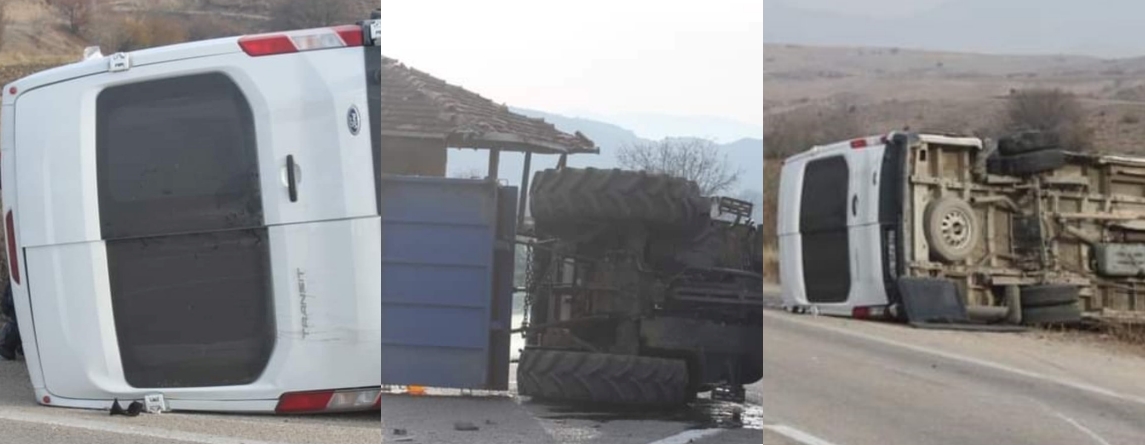 İŞÇİ SERVİSİ KAZA YAPTI: 16 YARALI!