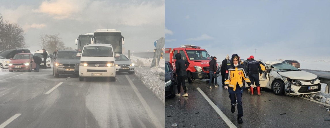 ÇORUM’DA ZİNCİRLEME KAZA!