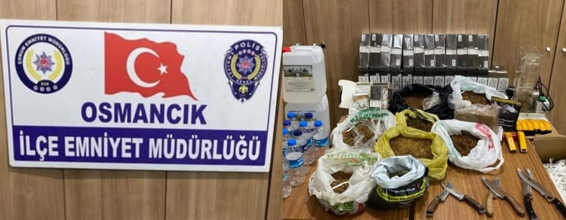 8 BİN MAKARON ELE GEÇİRİLDİ