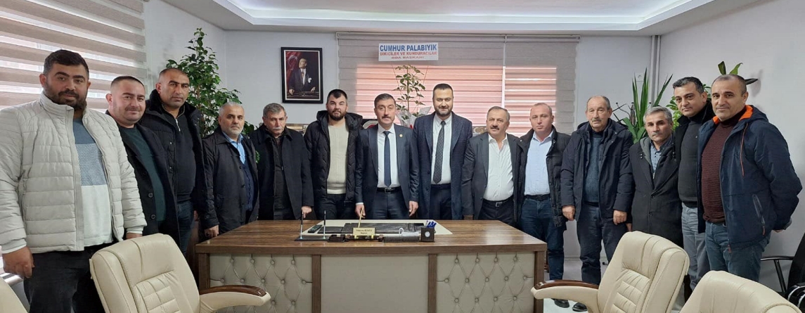 ODA VE KOOPERATİF BAŞKANLARINDAN  KÜLCÜ’YE “HAYIRLI OLSUN” ZİYARETİ!