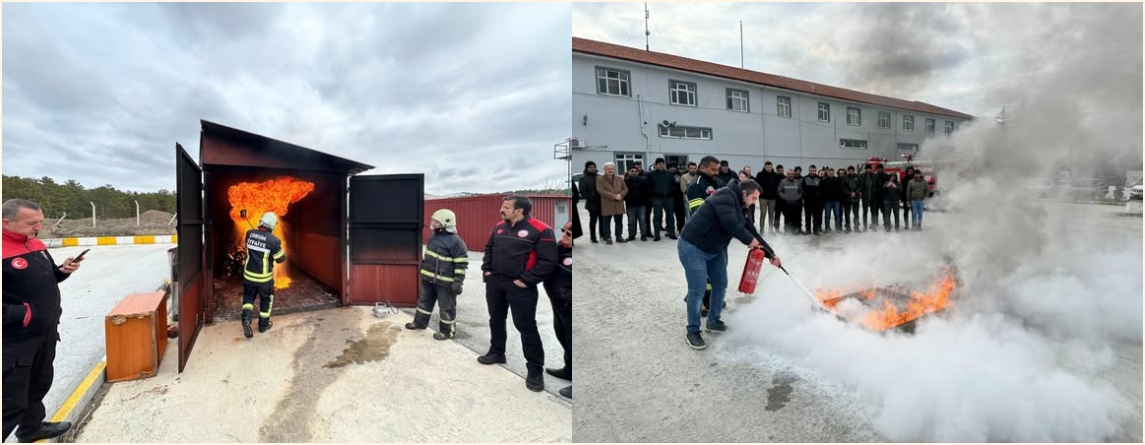 BELEDİYE PERSONELİNE YANGIN EĞİTİMİ!