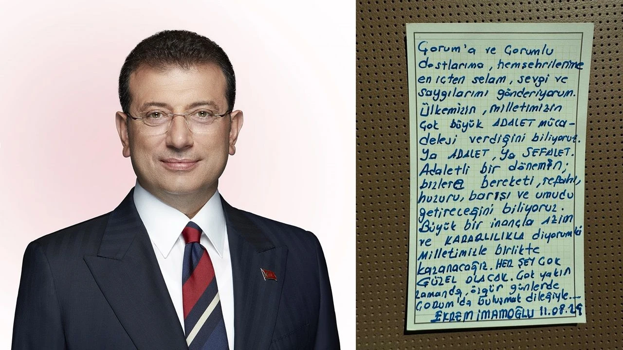 Ekrem İmamoğlu’ndan Çorum’a mesaj