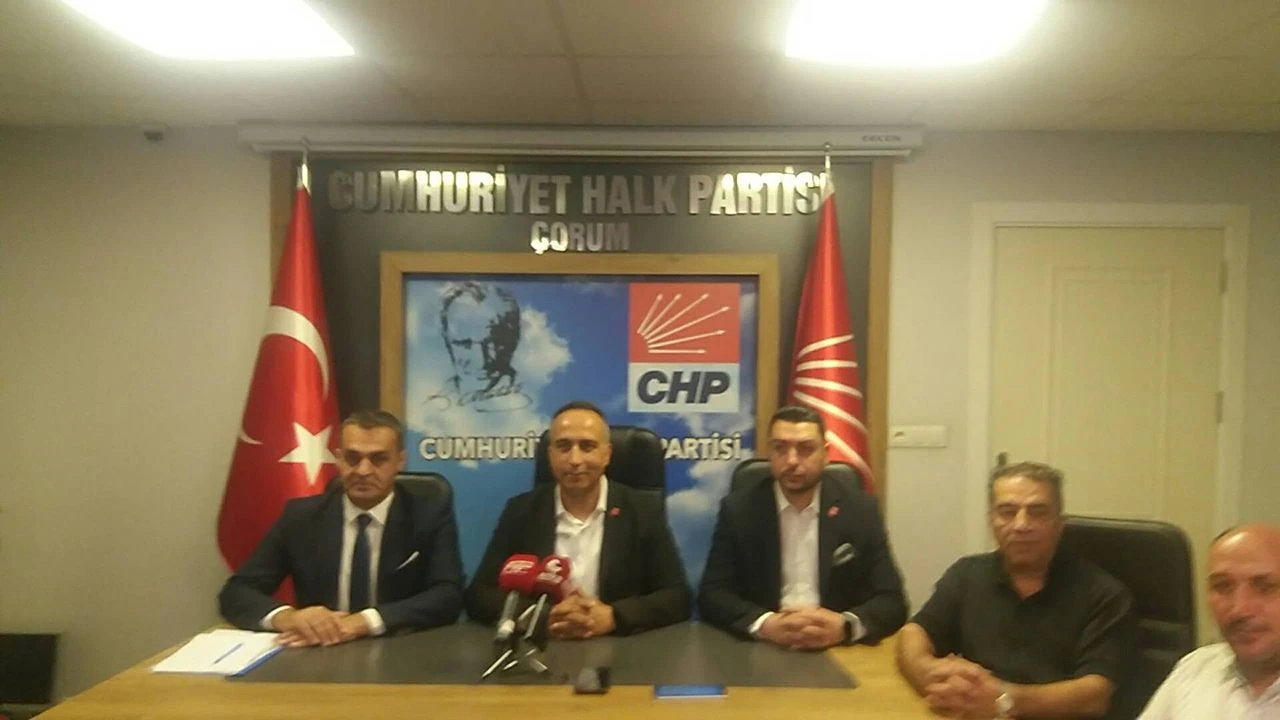 CHP’li Karadeniz Çorum’da konuştu