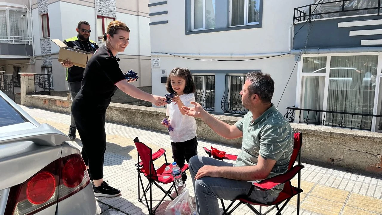 Çorum’da Velilere Dondurma İkramı